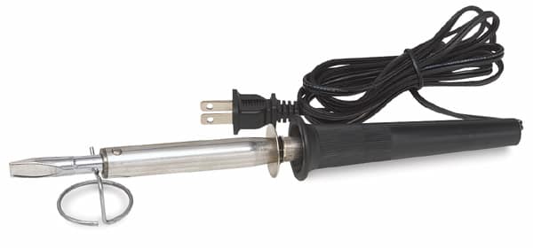 Wall Lenk 100 Watt Solder Iron - Side view showing cord and stand
