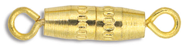 Small Barrel Clasp with Loop, Pkg of 12