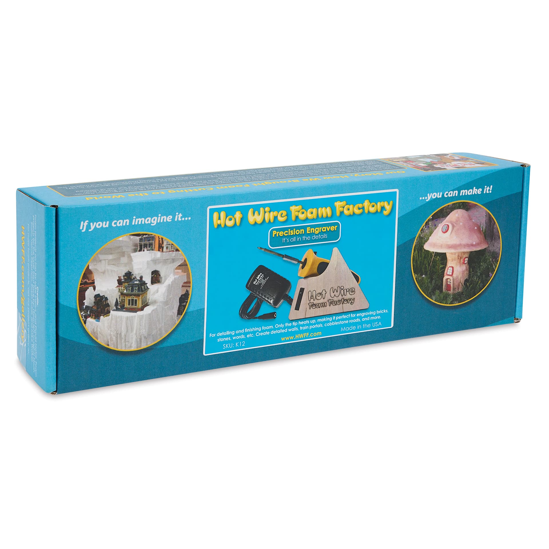 Hot Wire Foam Factory Precision Engraver Kit front of packaging angled view