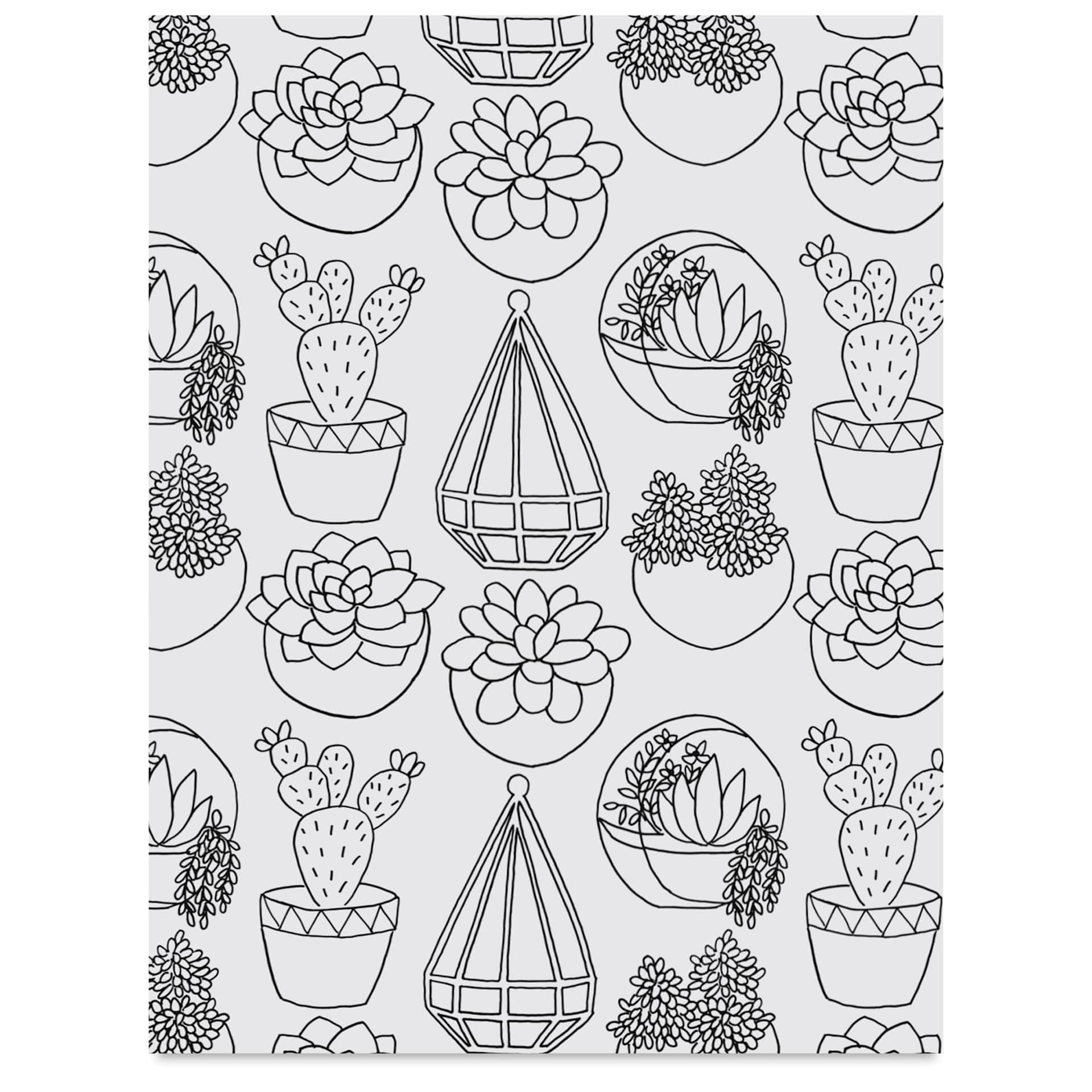 Grafix Artist Series Shrink Film - Succulents Design by Gina Lee Kim