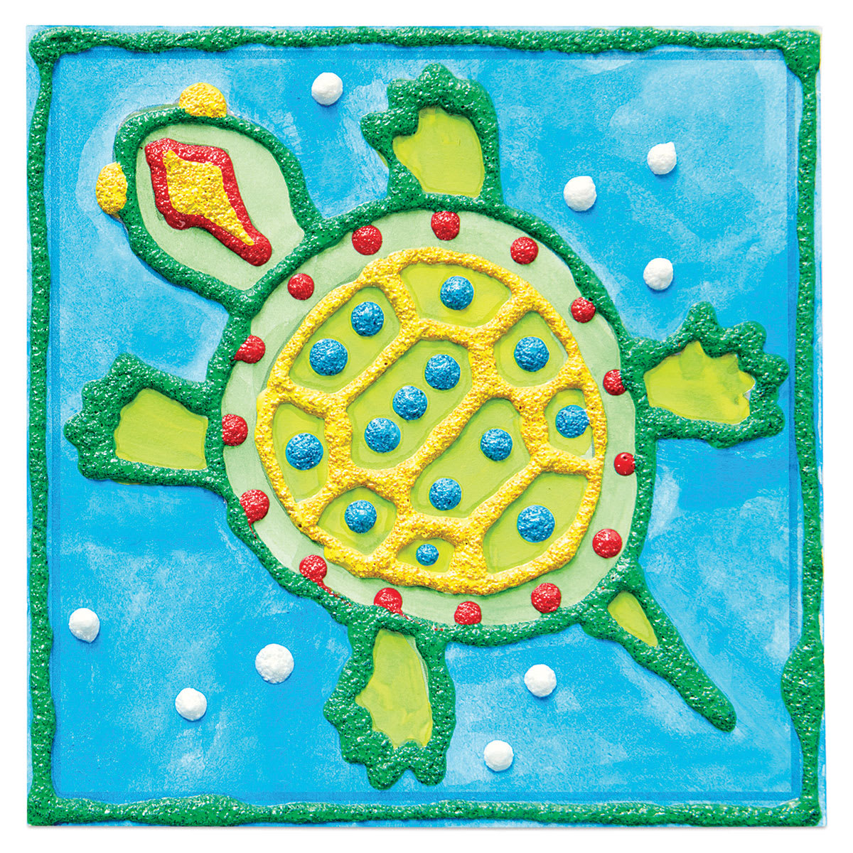 Faber-Castell 3D Art Sand Painting Kit - Finished Turtle painting