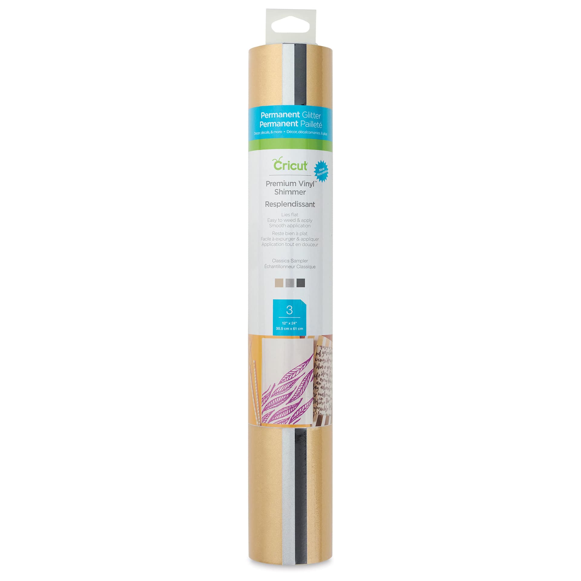 Cricut Permanent Premium Vinyl - Classic Sampler front of the packaging