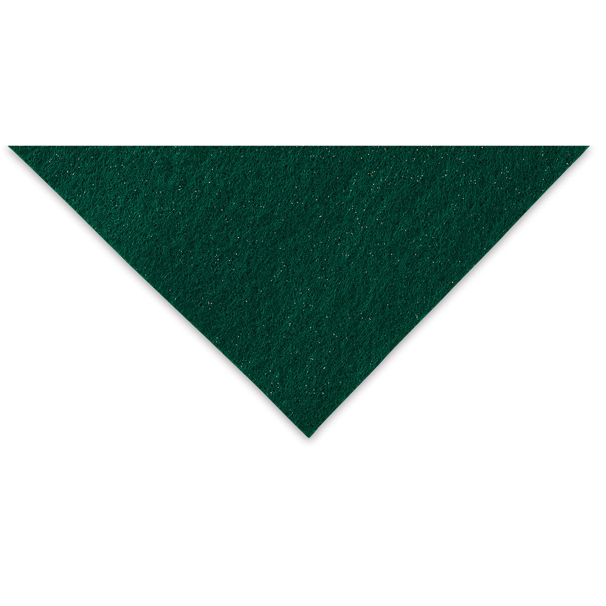 Kunin Glitter Felt - Closeup of corner of Kelly Green Felt