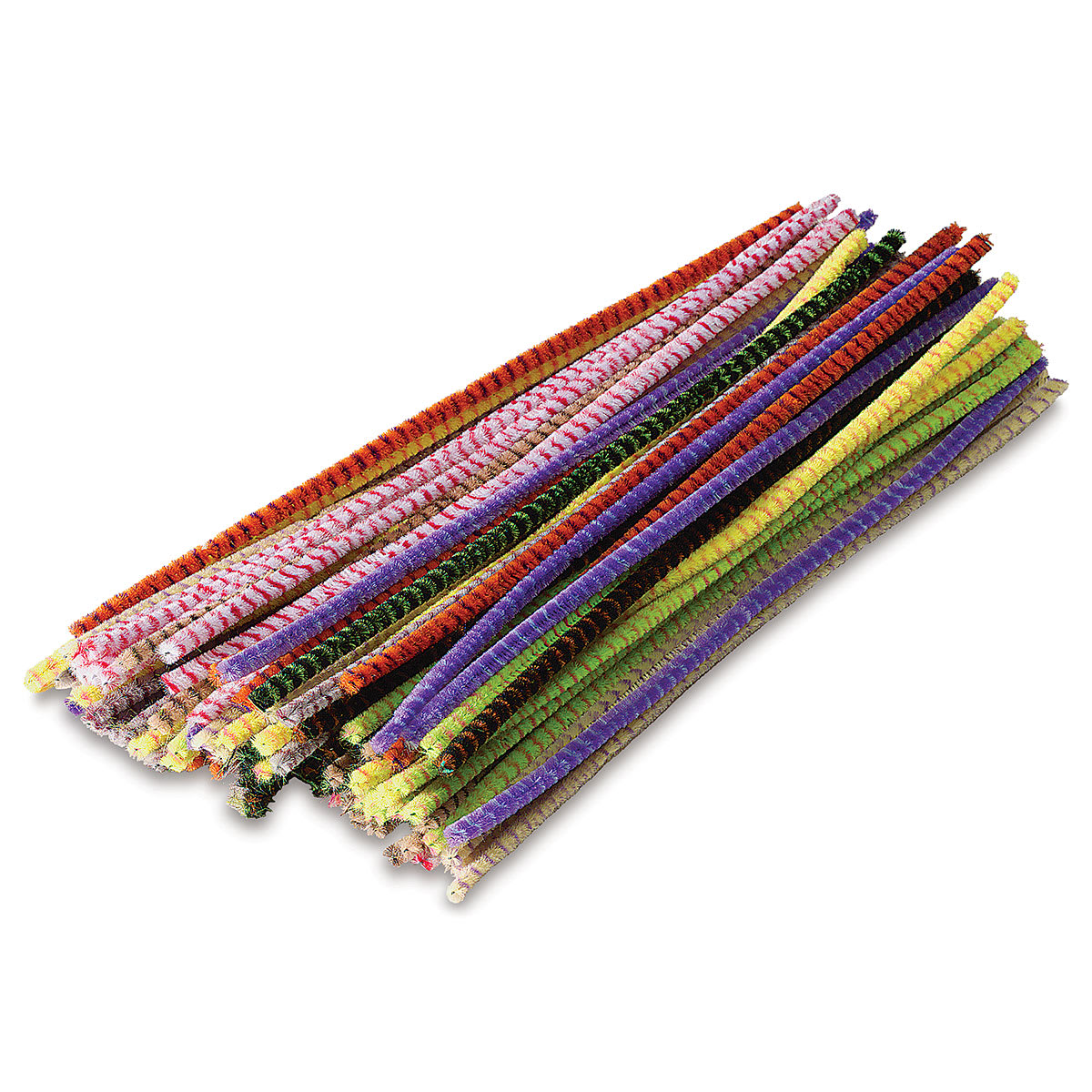 Creativity Street Craft Stems - 6 mm x 12", Pkg of 100, Striped - out of packaging