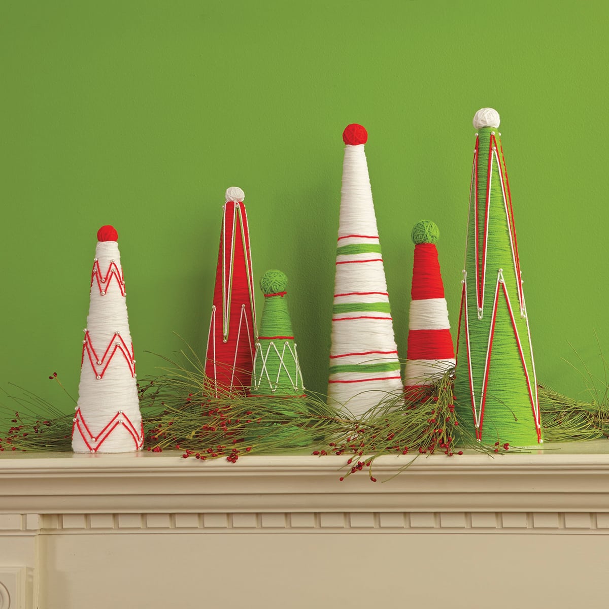 FloraCraft CraftFōM Blocks and Shapes - 2.75" x 6", Cone - finished Christmas decoration examples