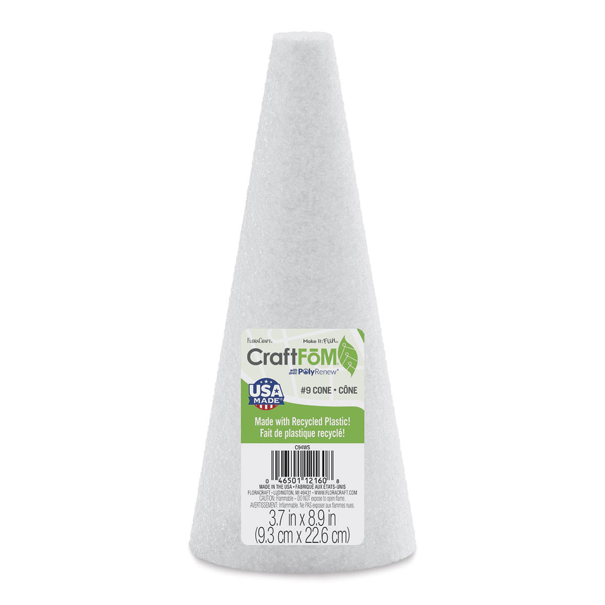 FloraCraft CraftFoM Blocks and Shapes - 3.7" x 8.9", Cone