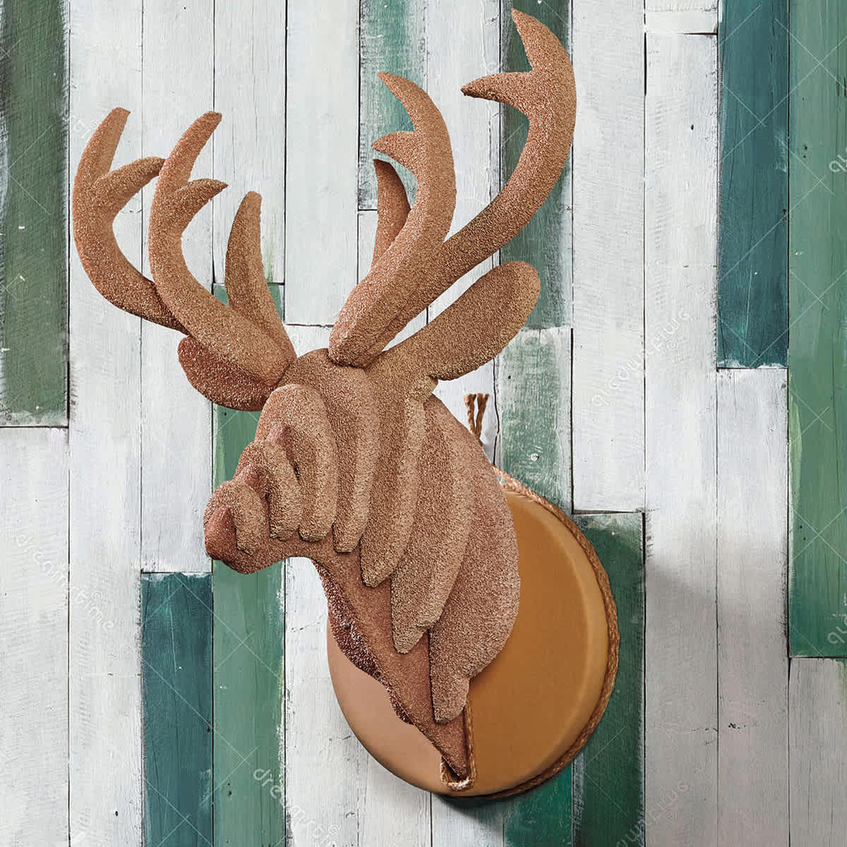 FloraCraft CraftFōM Blocks and Shapes - 1" x 11.9" x 17.9", Block - finished moose head carving example