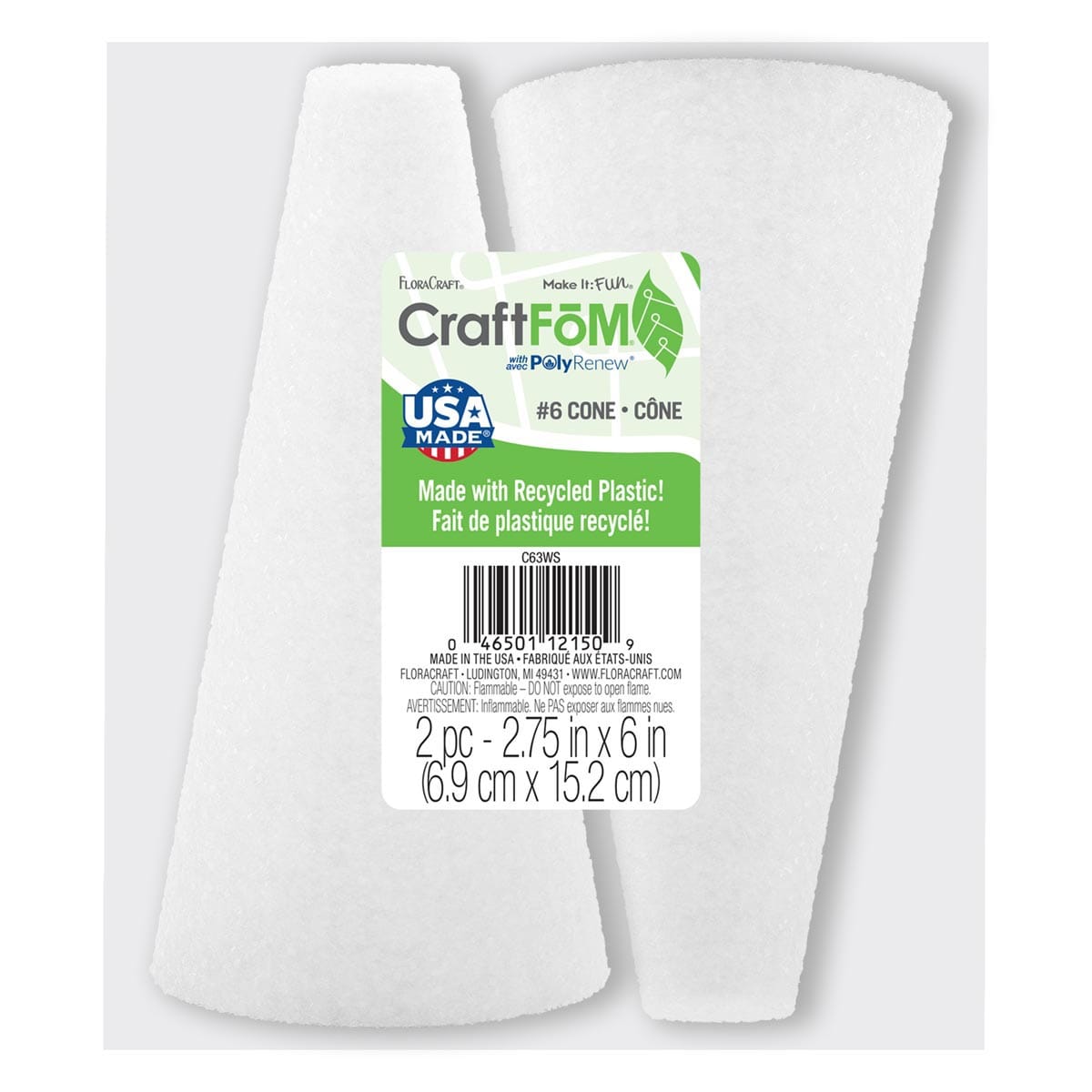 CraftFoM 6" x 2.75" - 2/Pkg.