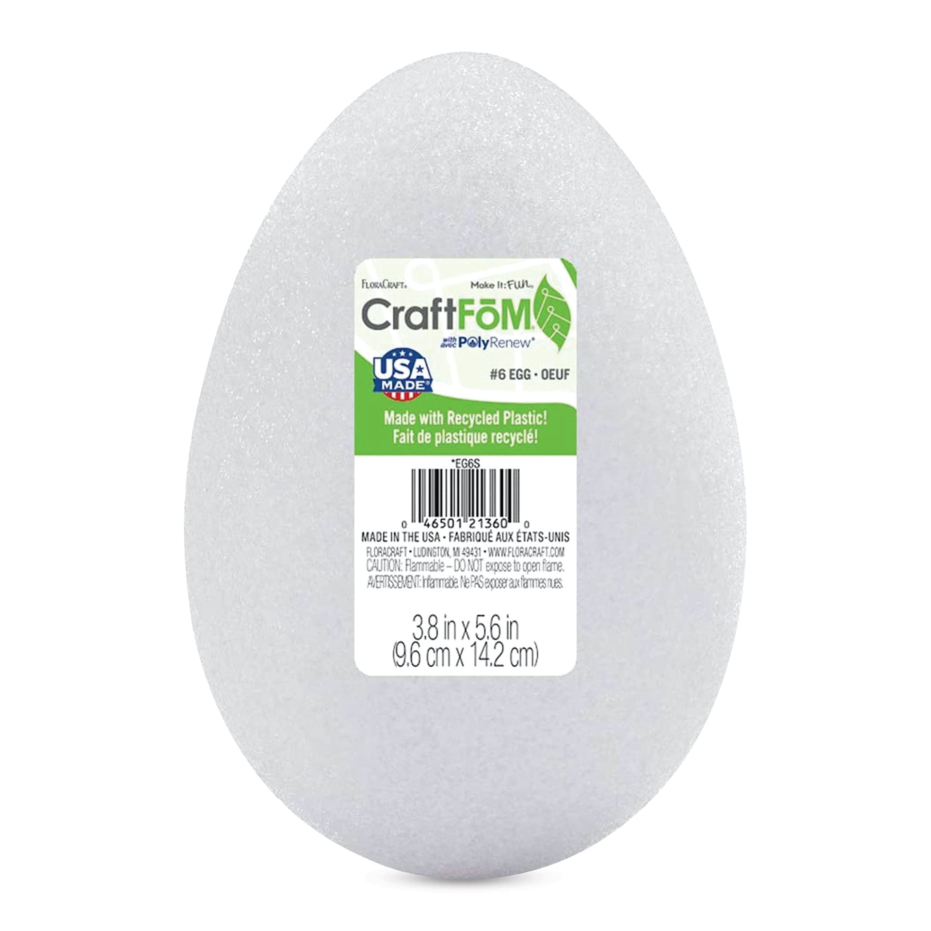 FloraCraft CraftFōM Blocks and Shapes - Egg (Ostrich)