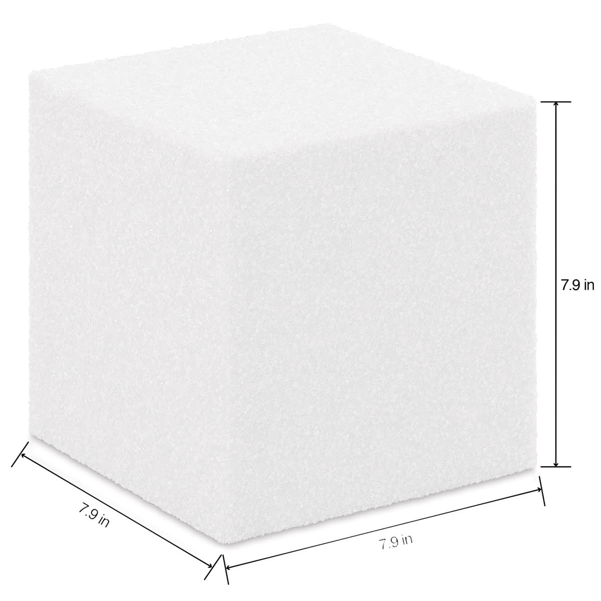FloraCraft CraftFōM Blocks and Shapes - 7.9" x 7.9" x 7.9", Cube - dimensions