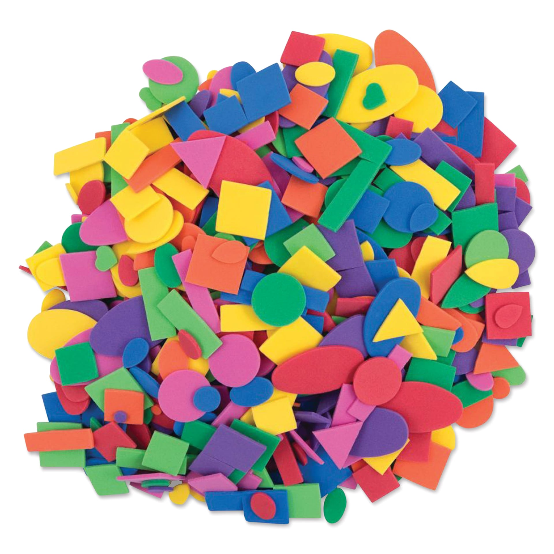 Creativity Street WonderFoam Pieces - Assorted Colors and Shapes, Approx 720 Pieces - out of packaging