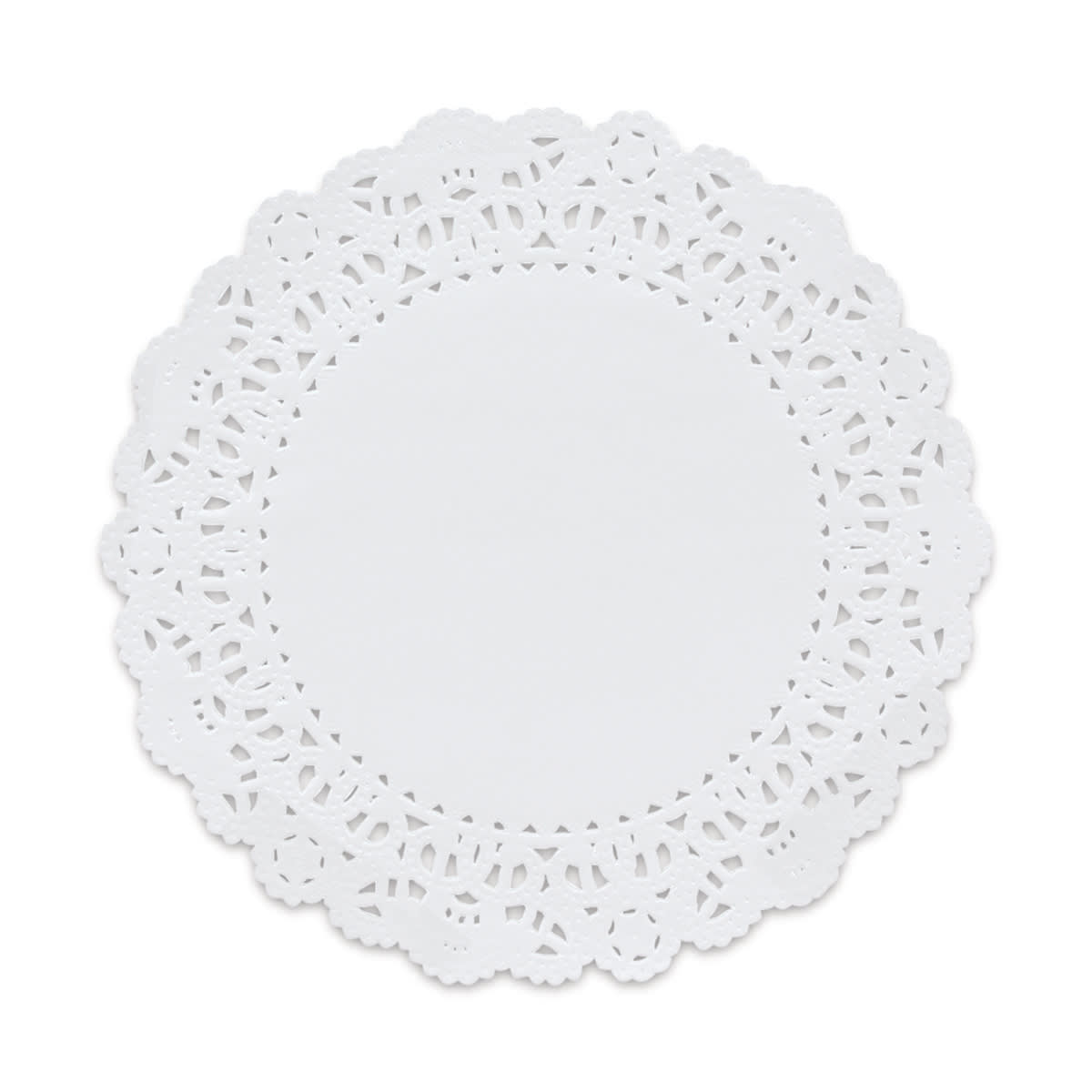 Hygloss Paper Doilies - White, Round, 6", Pkg of 36 - single doily
