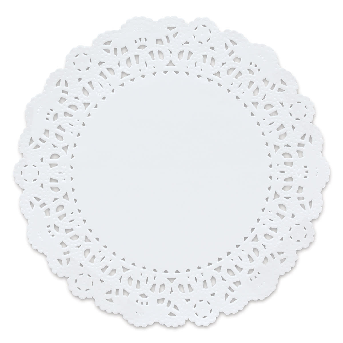 Hygloss Paper Doilies - White, Round, 6"