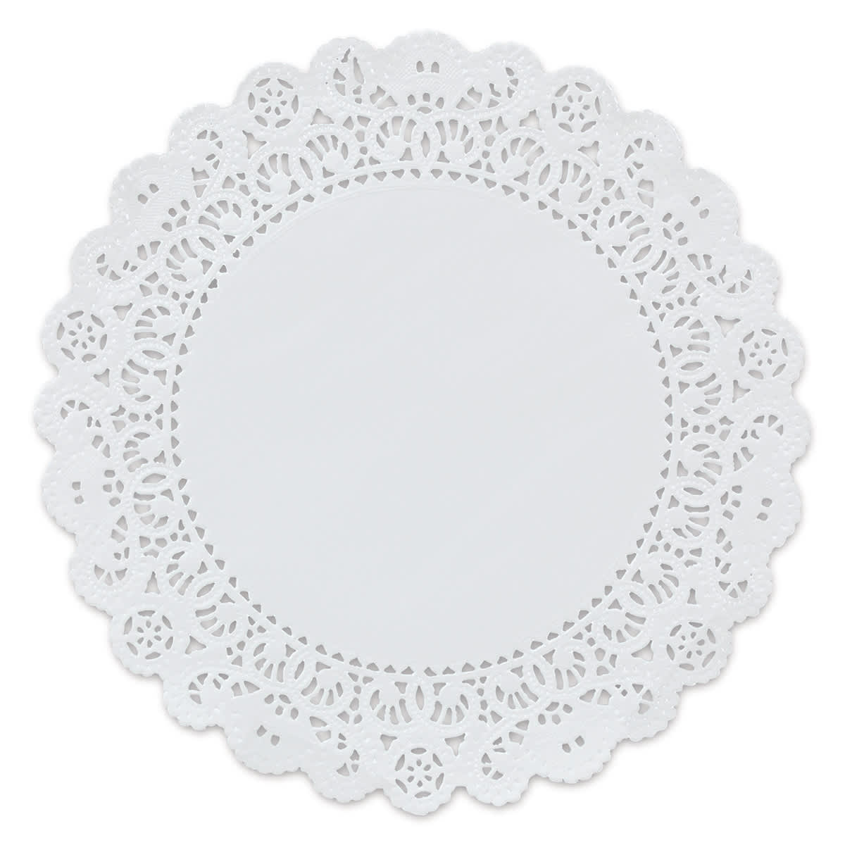 Hygloss Paper Doilies - White, Round, 8"