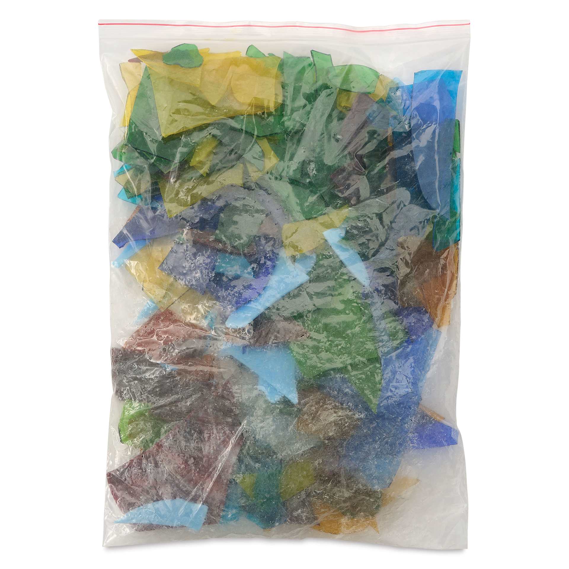 Diamond Tech Cathedral Scrap Glass - Assorted, 5 lb, in packaging
