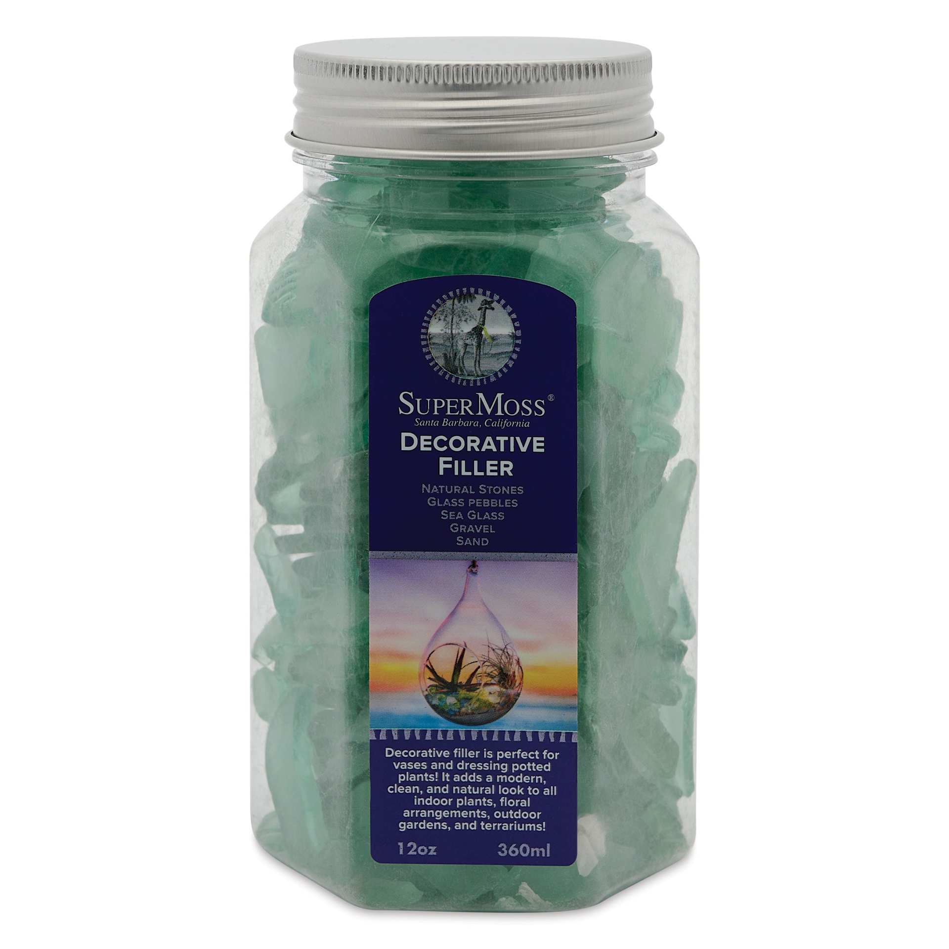 SuperMoss Sea Glass - Chartreuse, 12 oz, front of jar