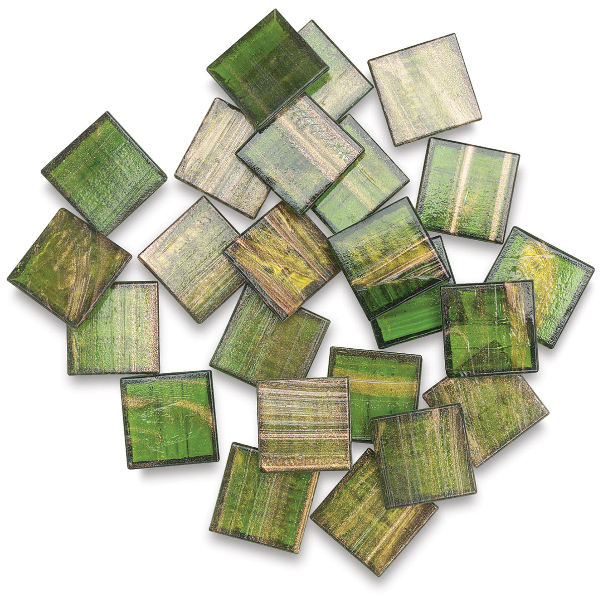 Mosaic Mercantile Metallic Glass Tiles