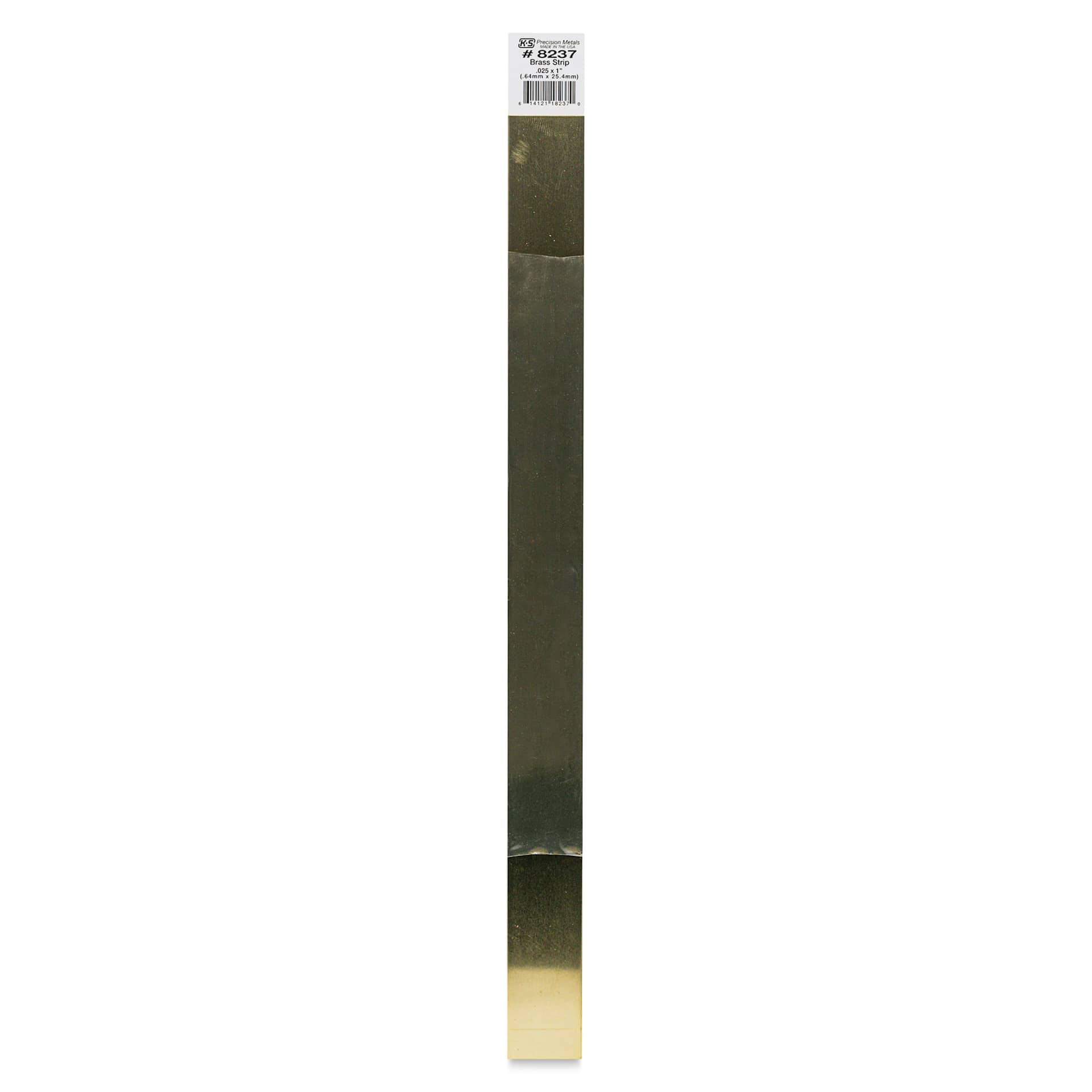 K&S Brass Strips - 0.025" x 1" (In package)