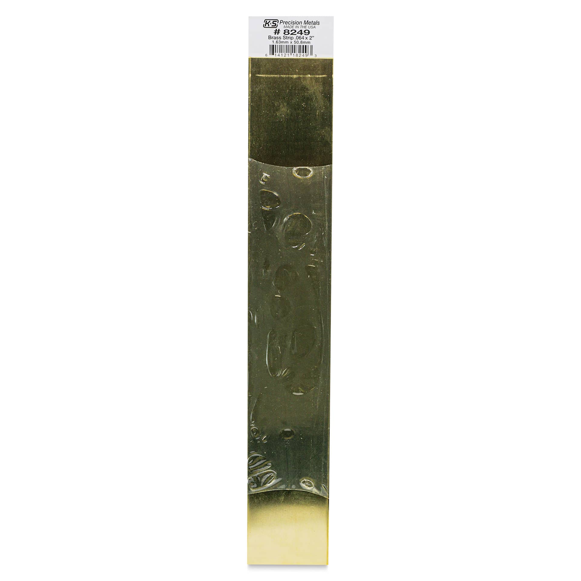 K&S Brass Strips - 0.064" x 2" (In package)