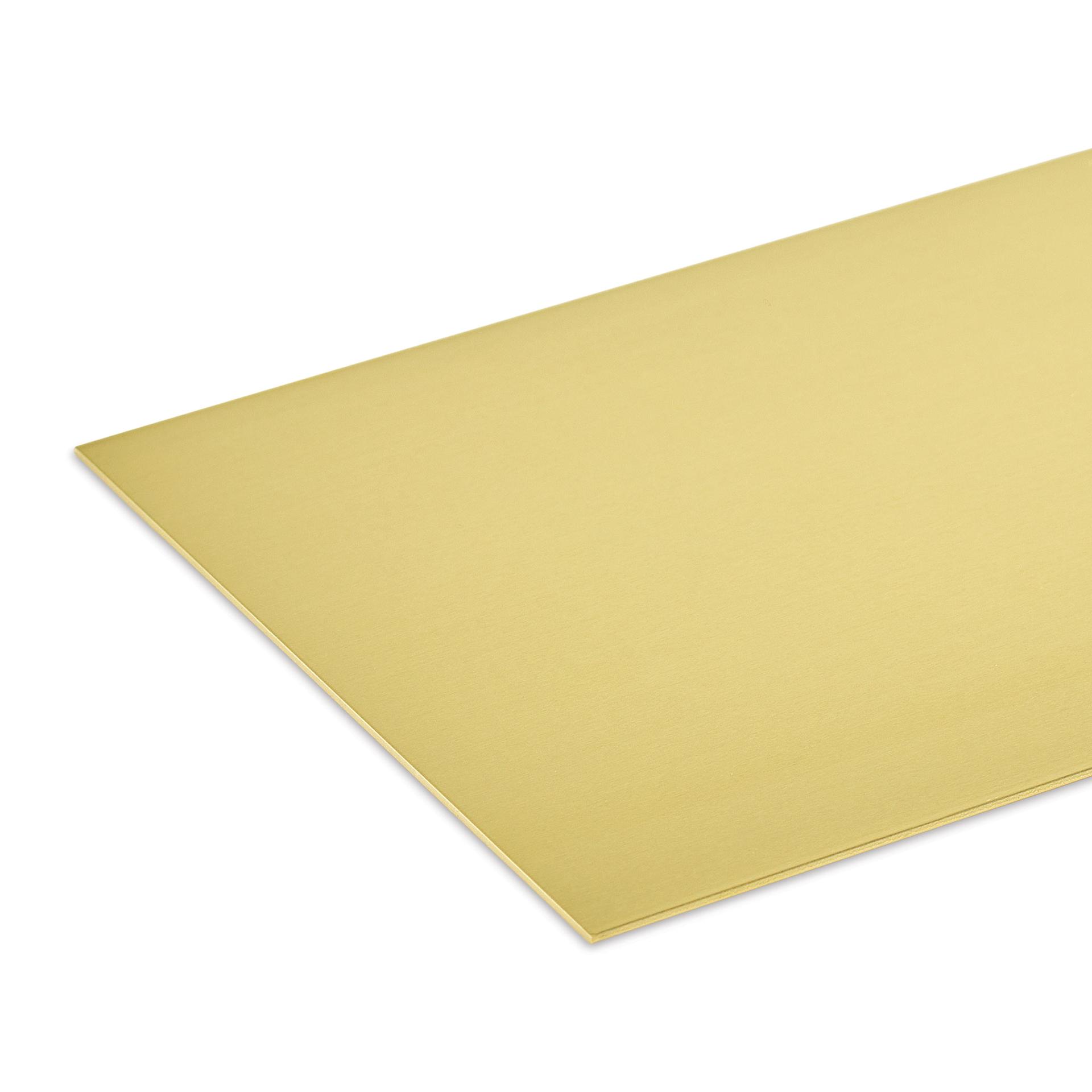 K&S Metal Sheet - Brass, 4" x 10", 0.032" Thick