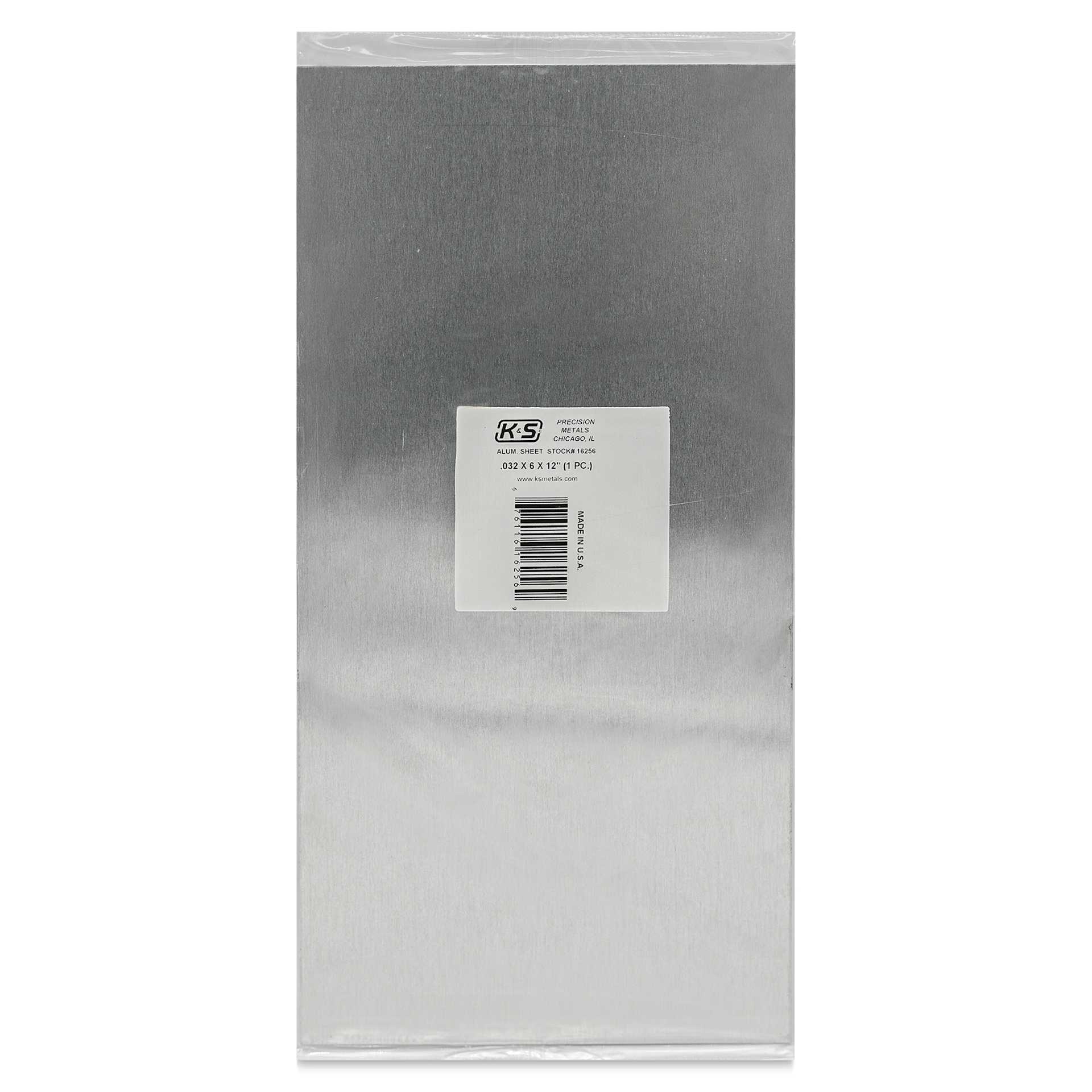 K&S Metal Sheet - Aluminum, 6" x 12", 0.032" Thick