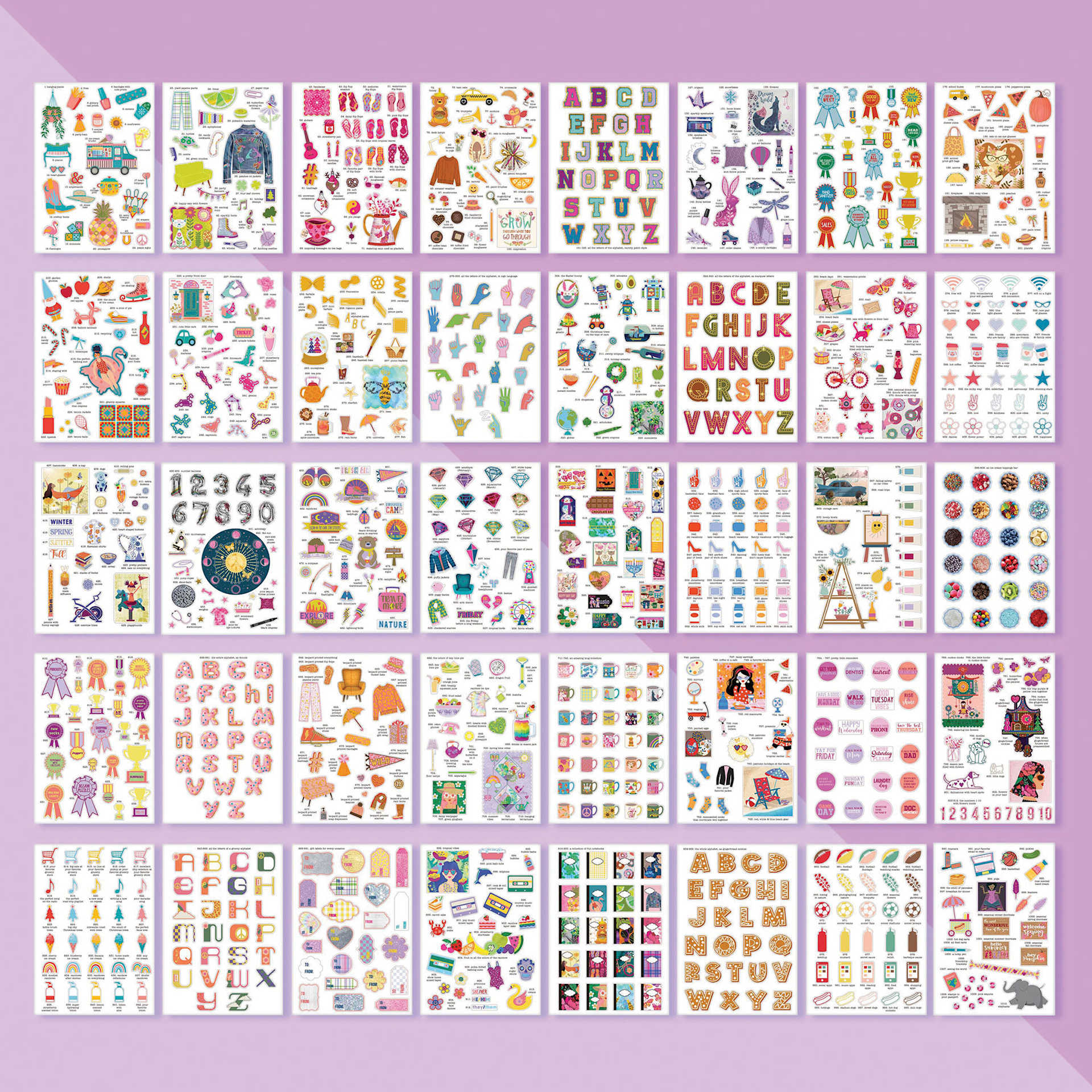 Fashion Angels 1000+ Things to Be Grateful For Sticker Book (40 sticker pages)