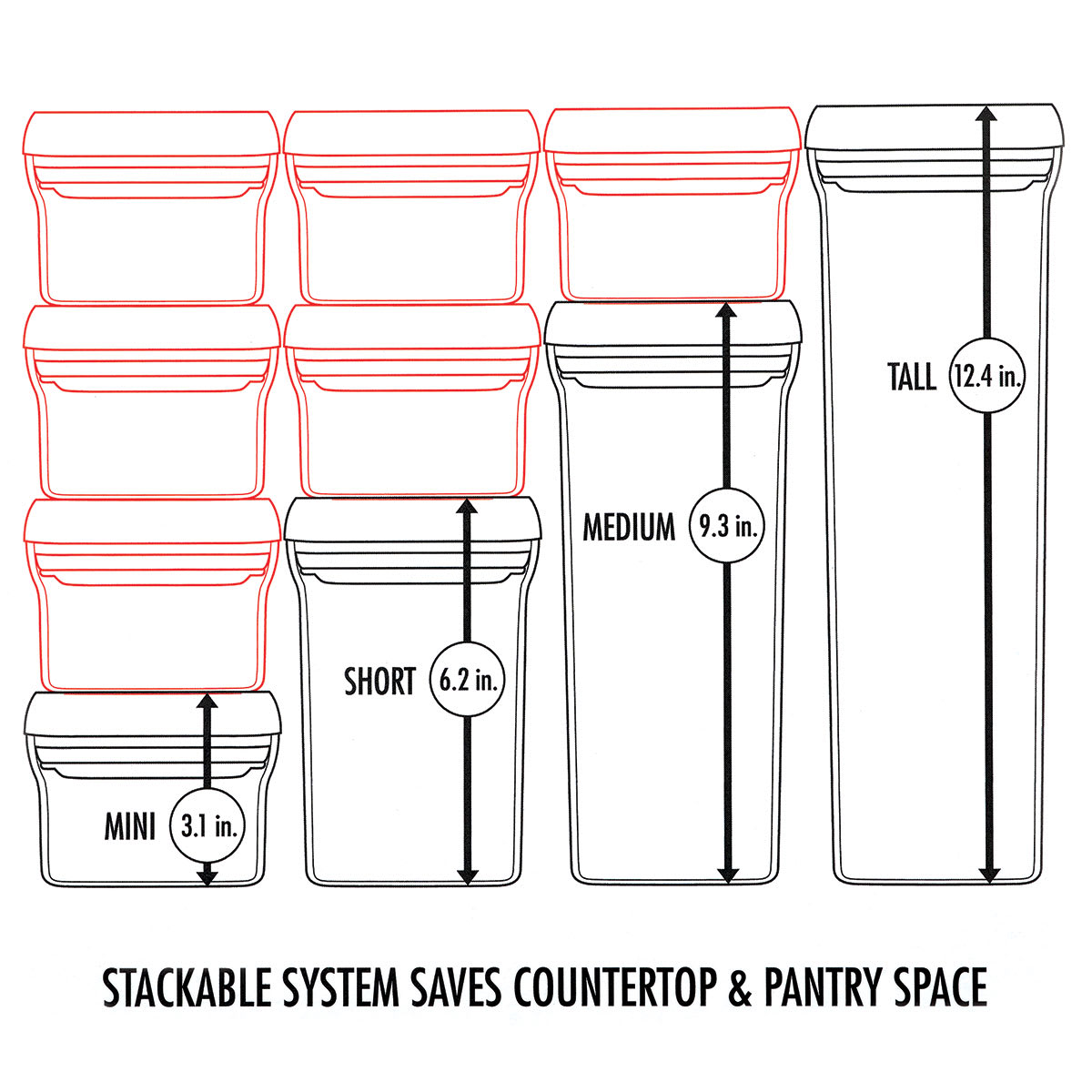 OXO Good Grips POP Containers, Set of 5