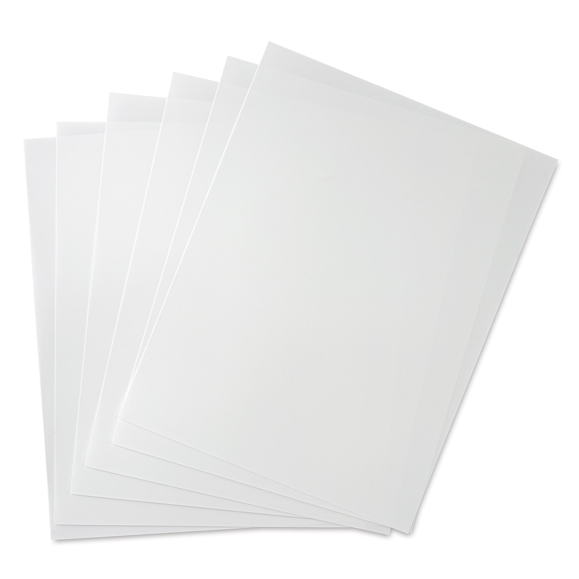 Grafix Shrink Film - 8.5" x 11", Shrink Film, White, 6 Sheets