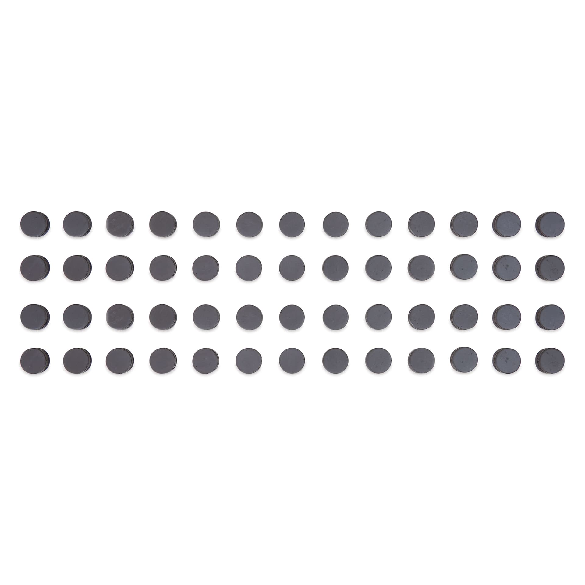 ProMag Flexible Button Magnets - Pkg of 52, High Energy, 1/2"