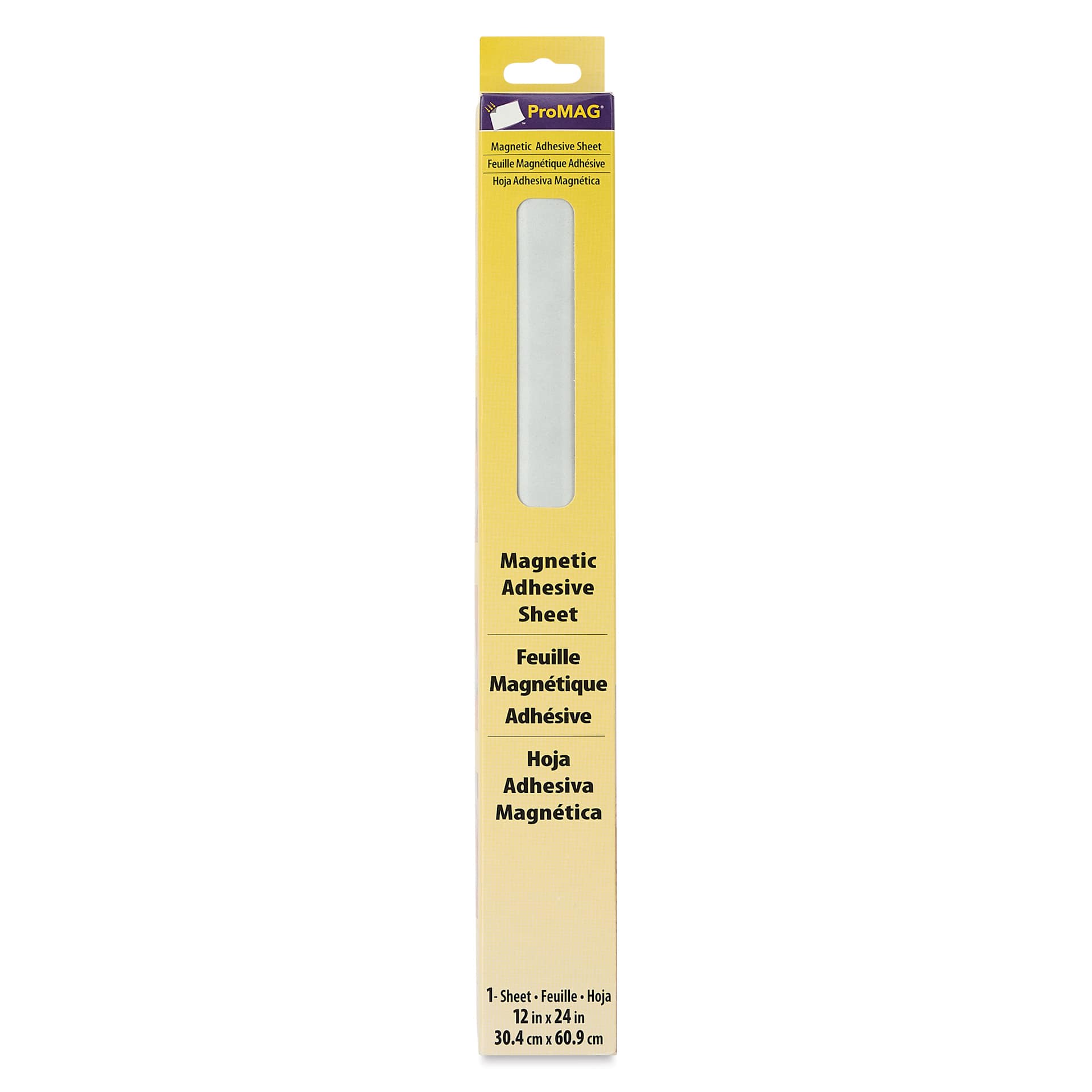 ProMag Magnetic Sheet - 12" x 24", Adhesive, Sheet, packaging