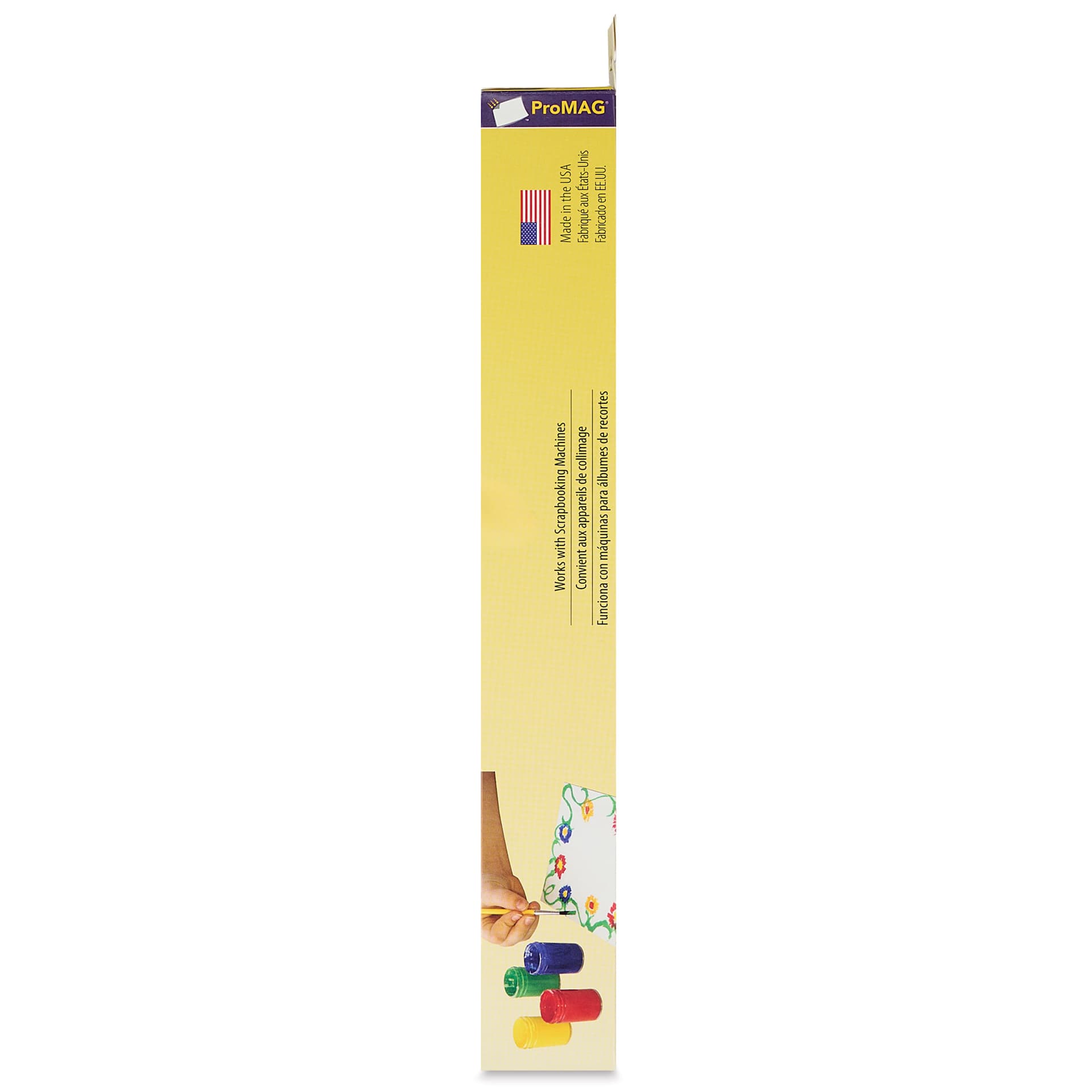 ProMag Paintable Magnetic Vinyl Sheet - 12" x 24" showing right side of packaging