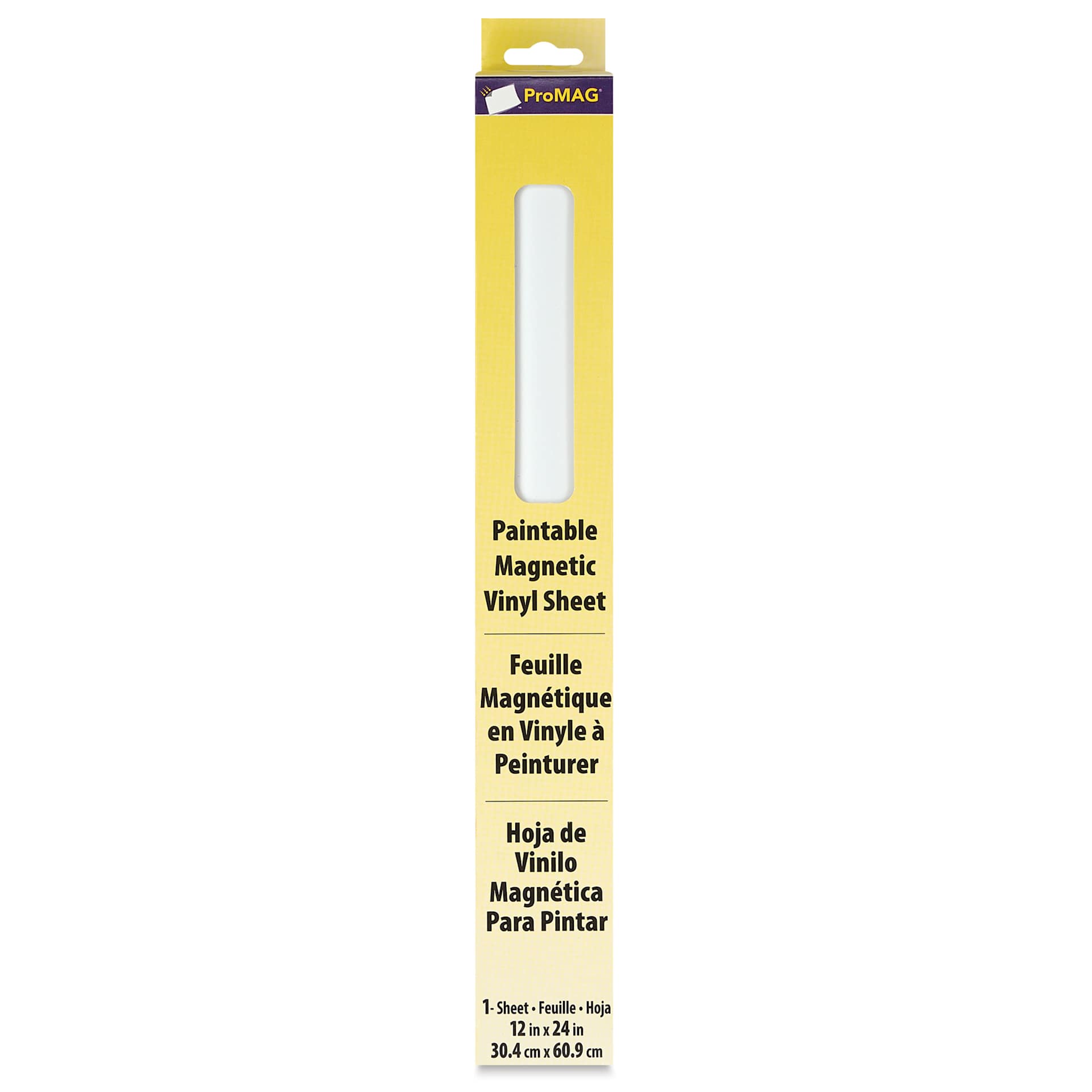 ProMag Paintable Magnetic Vinyl Sheet - 12" x 24" front of packaging