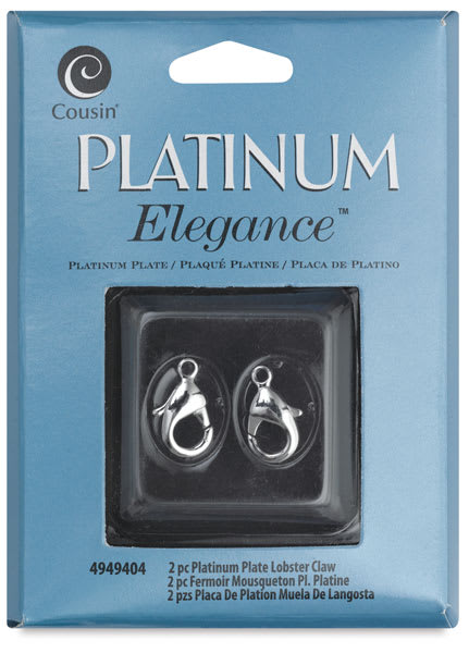 Platinum Lobster Claw, Pkg of 2