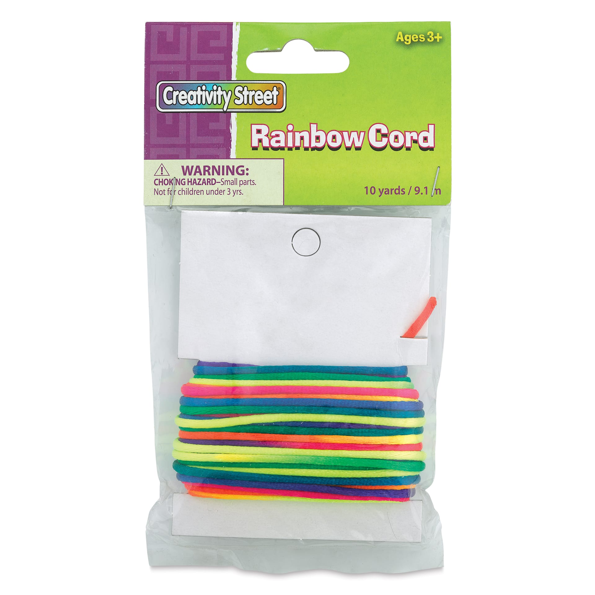 Creativity Street Nylon Rainbow Cord front of packaging