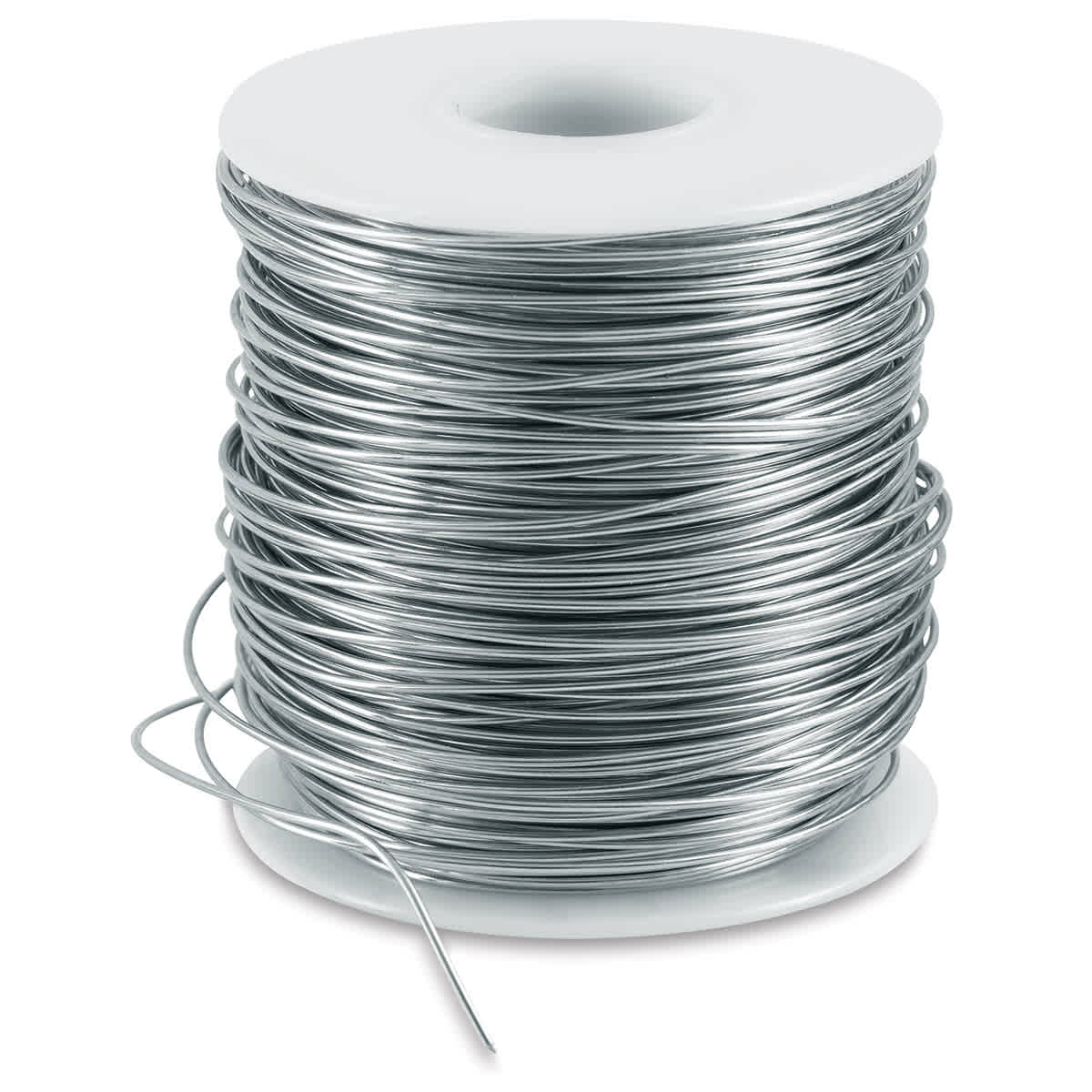 Nickel Silver Wire - Front view of wire spool slightly unrolled showing thickness