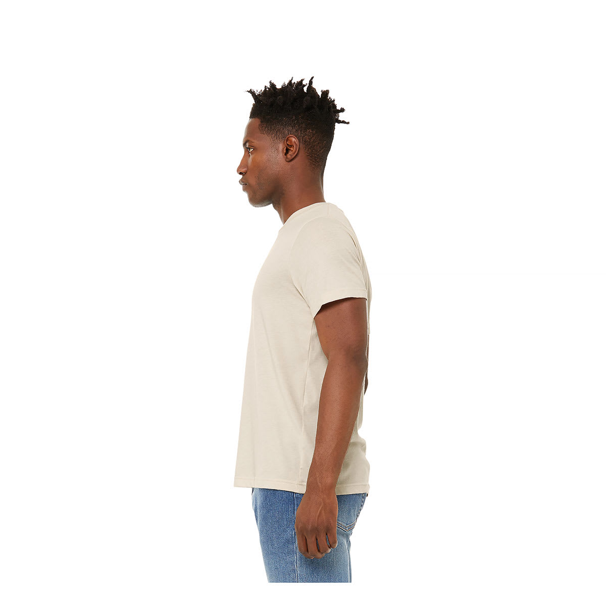 Bella Canvas Unisex T-shirt - Dust Heather, Small - side