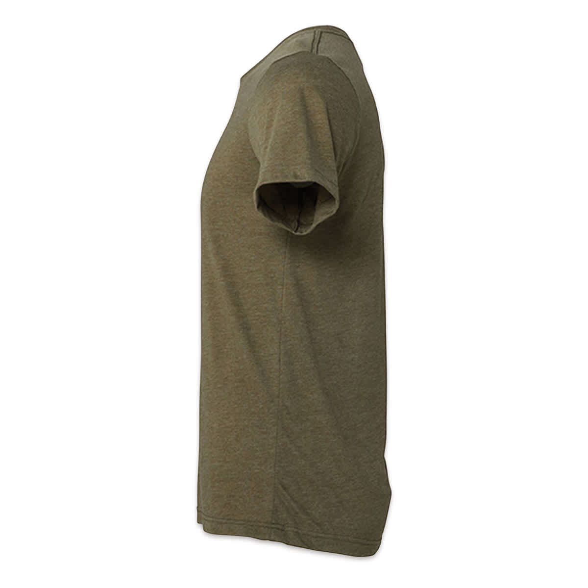 Bella Canvas Unisex T-shirt - Olive Heather, X-Small - side