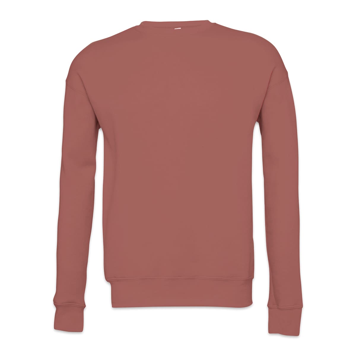 Bella + Canvas Unisex Sponge Fleece Drop Shoulder Sweatshirt - Mauve, Medium - front