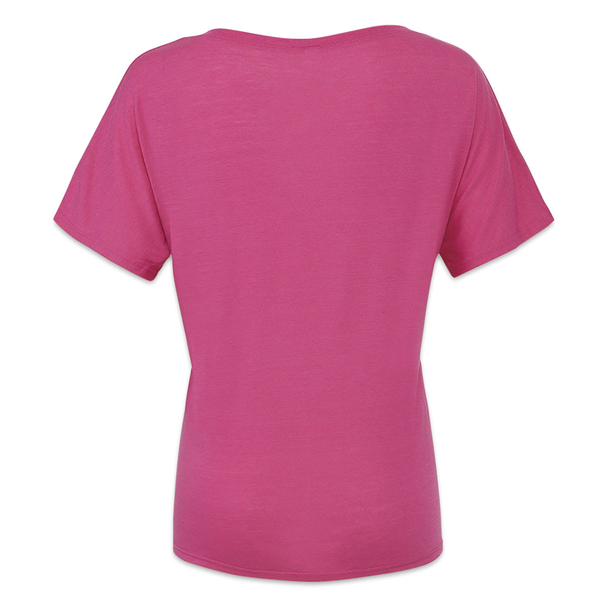 Bella + Canvas Slouchy V-neck T-shirt - Berry, Medium - back