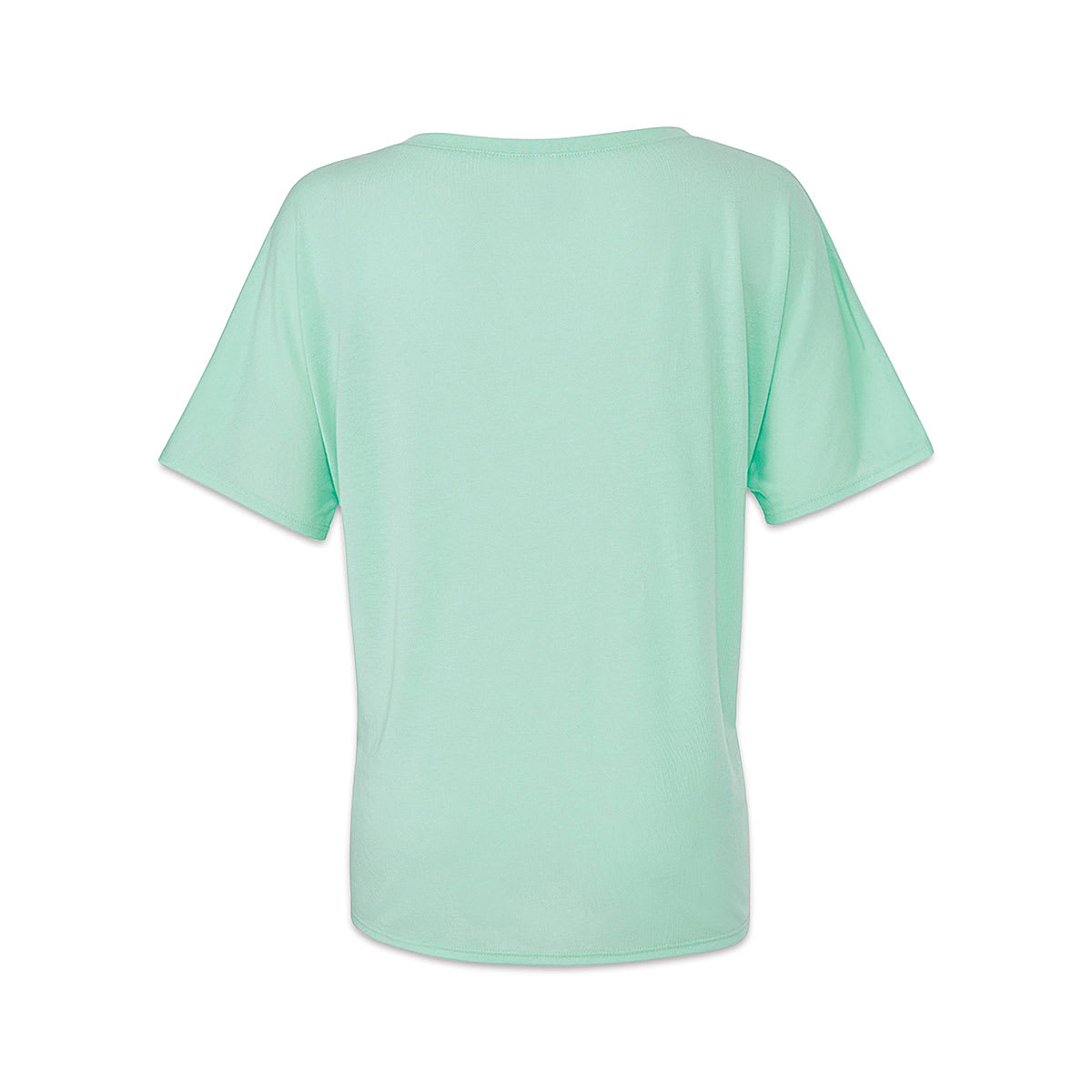 Bella + Canvas Slouchy V-neck T-shirt - Mint, Back 