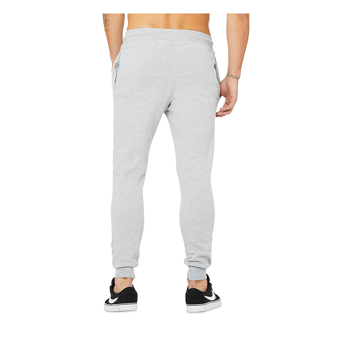 Bella Canvas Unisex Jogger Sweatpants - Athletic Heather, Large - side