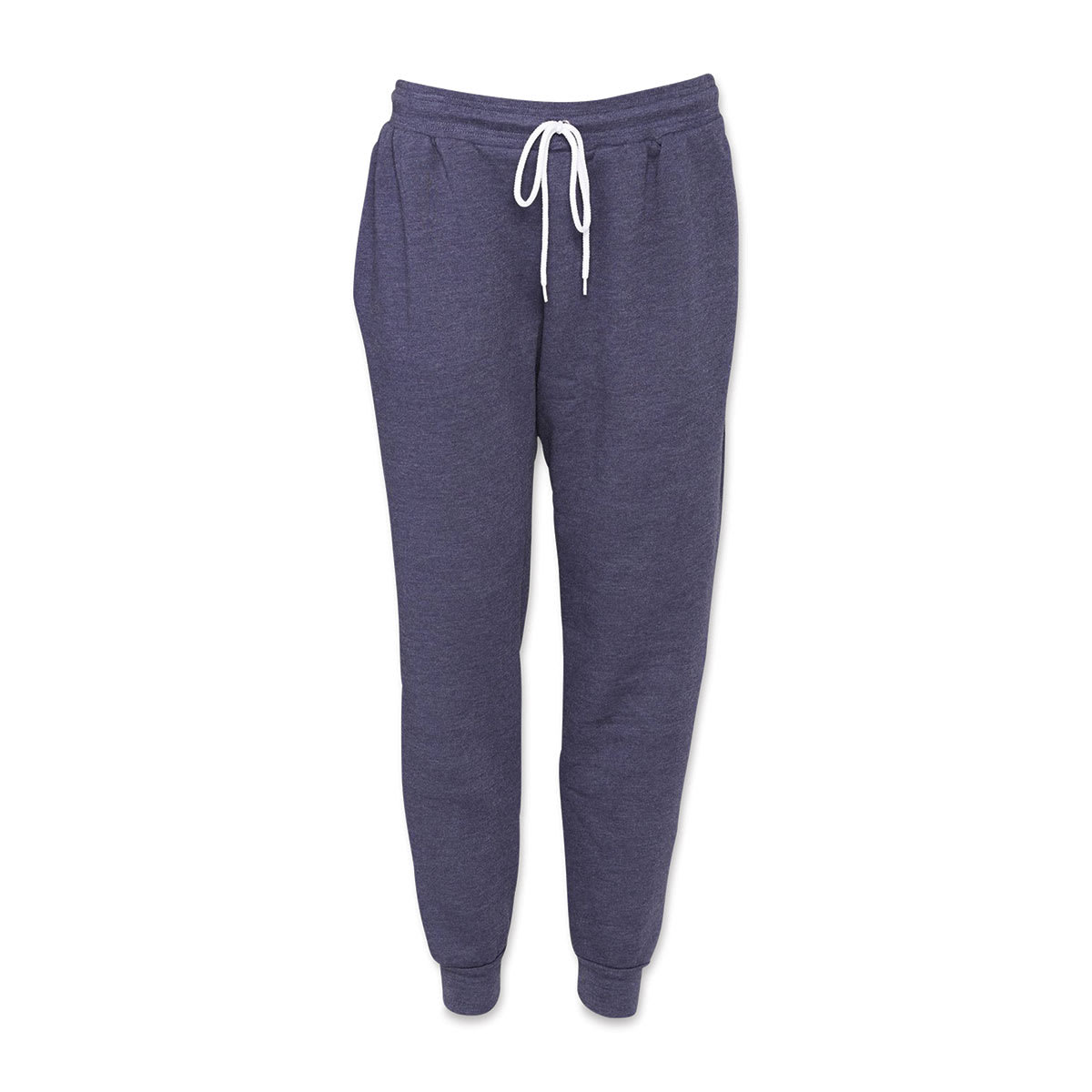 Bella Canvas Unisex Jogger Sweatpants - Navy Heather, X-Small - front