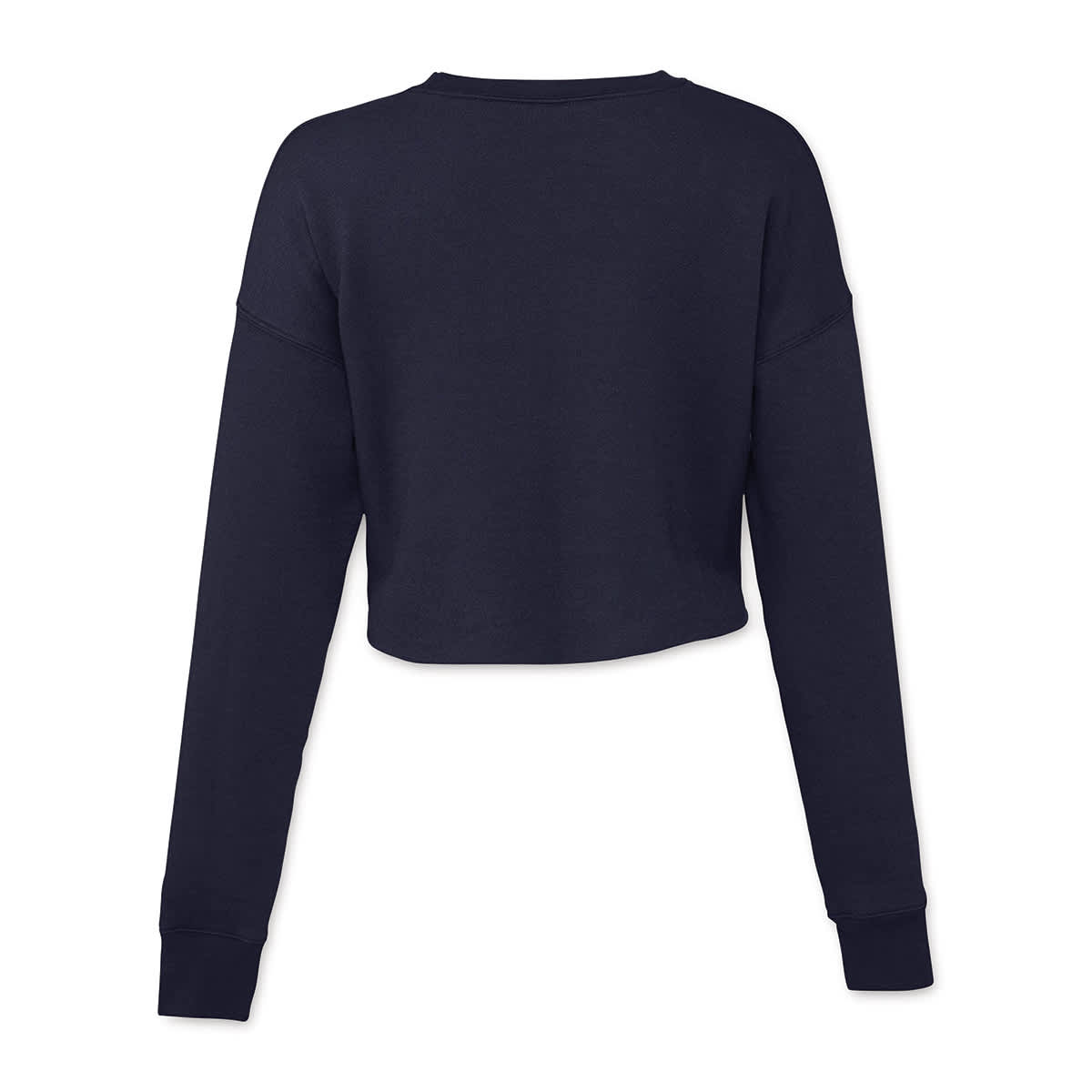 Bella Canvas Cropped Crew Fleece - Navy, X-Large - back