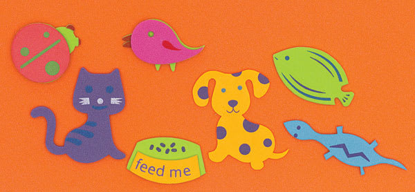 WonderFoam 3D Sticker Shapes - Wildlife stickers from FunFoam Shapes Box