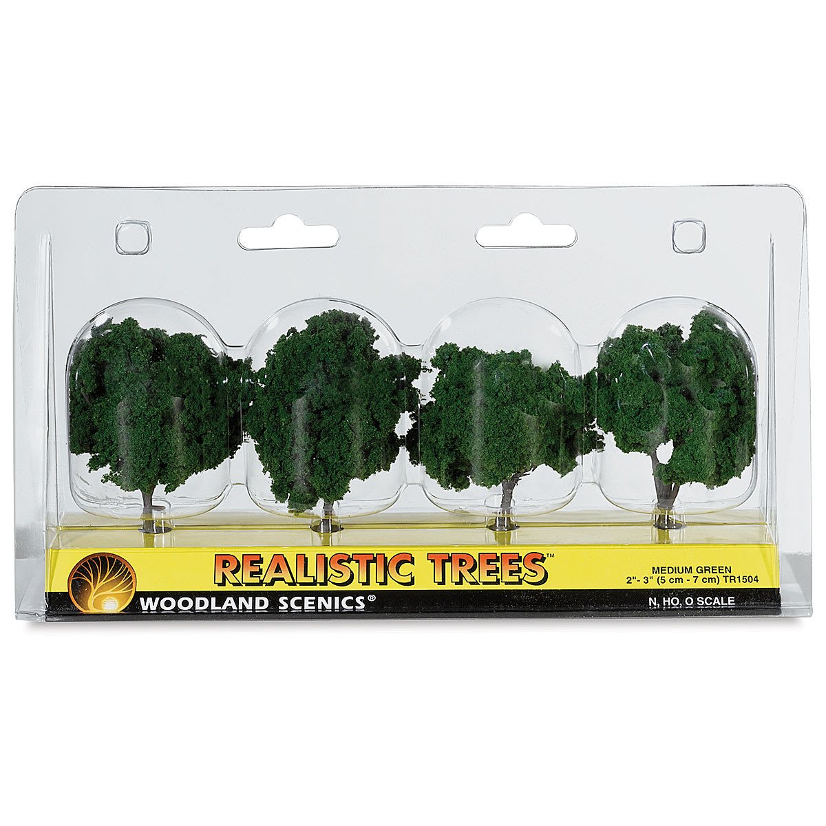 Woodland Scenics Model Scenery - Front view of 4 2"-3" Trees in package