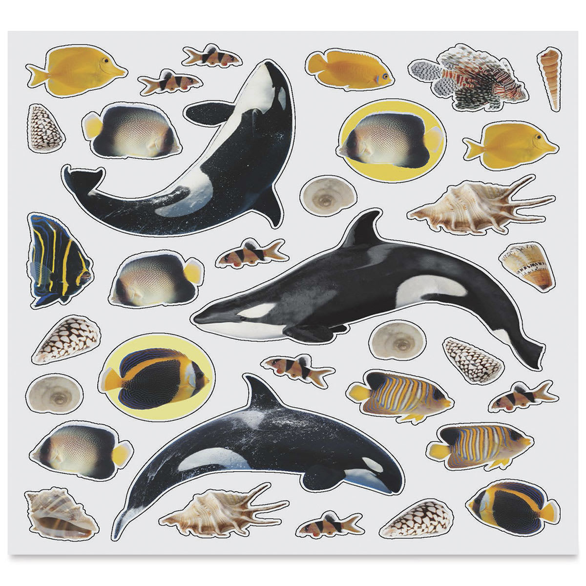 Eyelike Ocean Reusable Stickers, Page