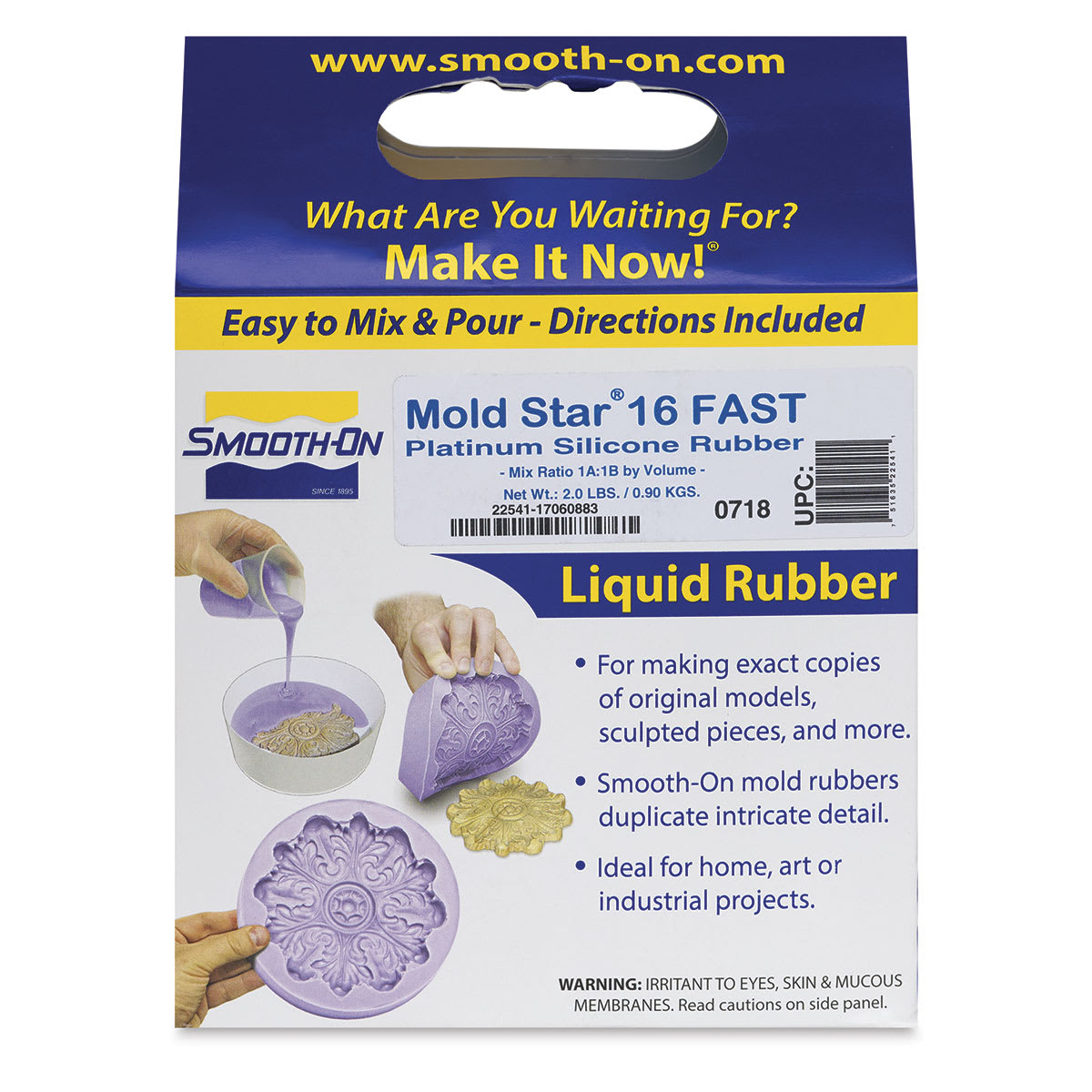Smooth-On Mold Star 16 Fast, 16 oz - front of packaging