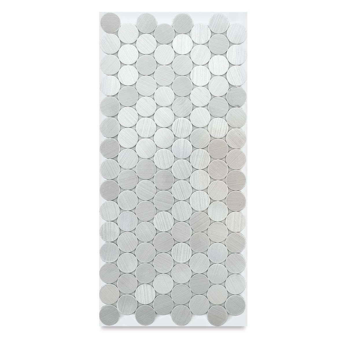 Metal Tile Half Sheets - Round Stainless Steel Tile on half sheet