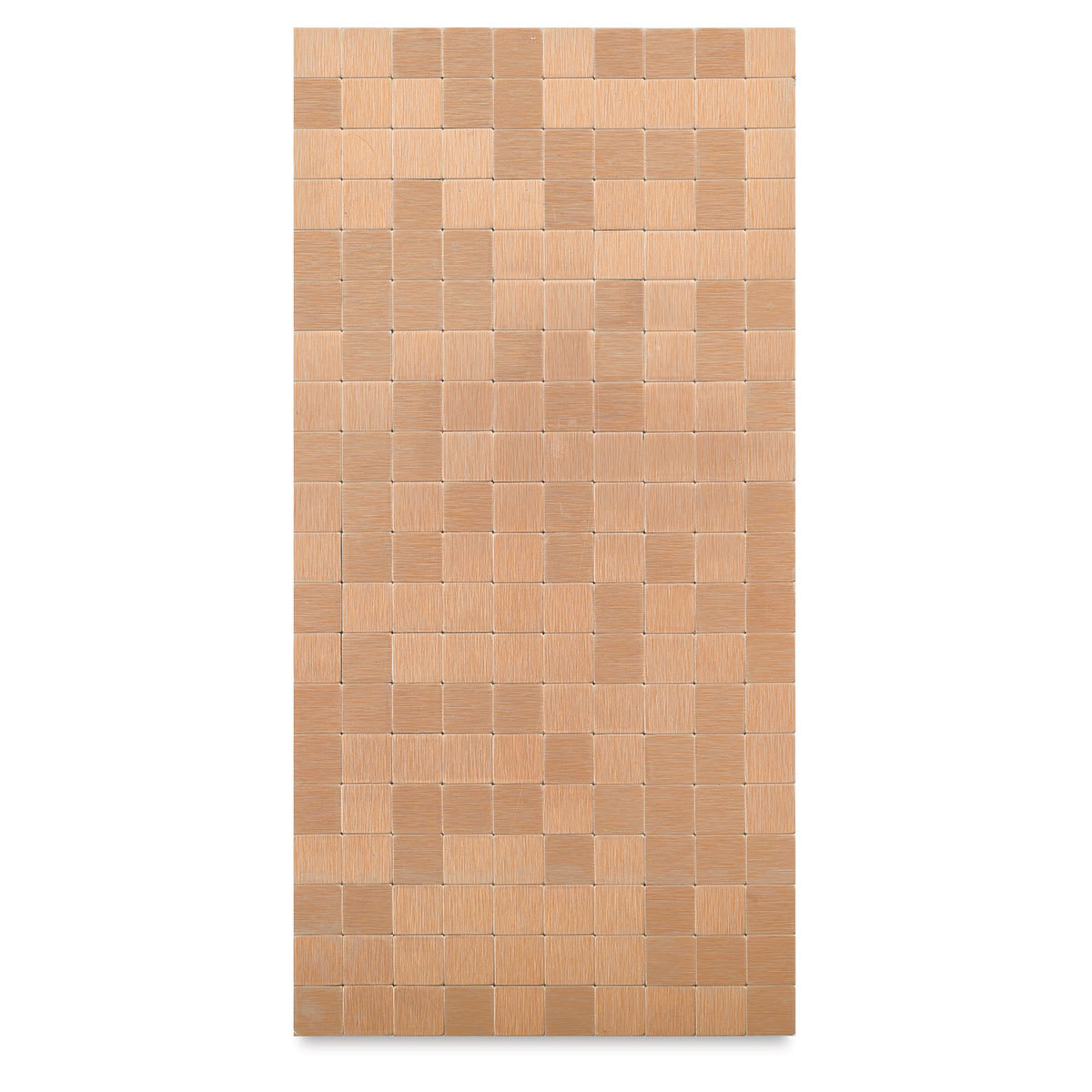 Metal Tile Half Sheets - 15 mm Square Rose Gold Tile on half sheet