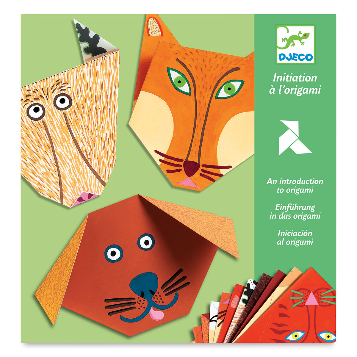 Djeco Origami Kit - Animals (Front of packaging)